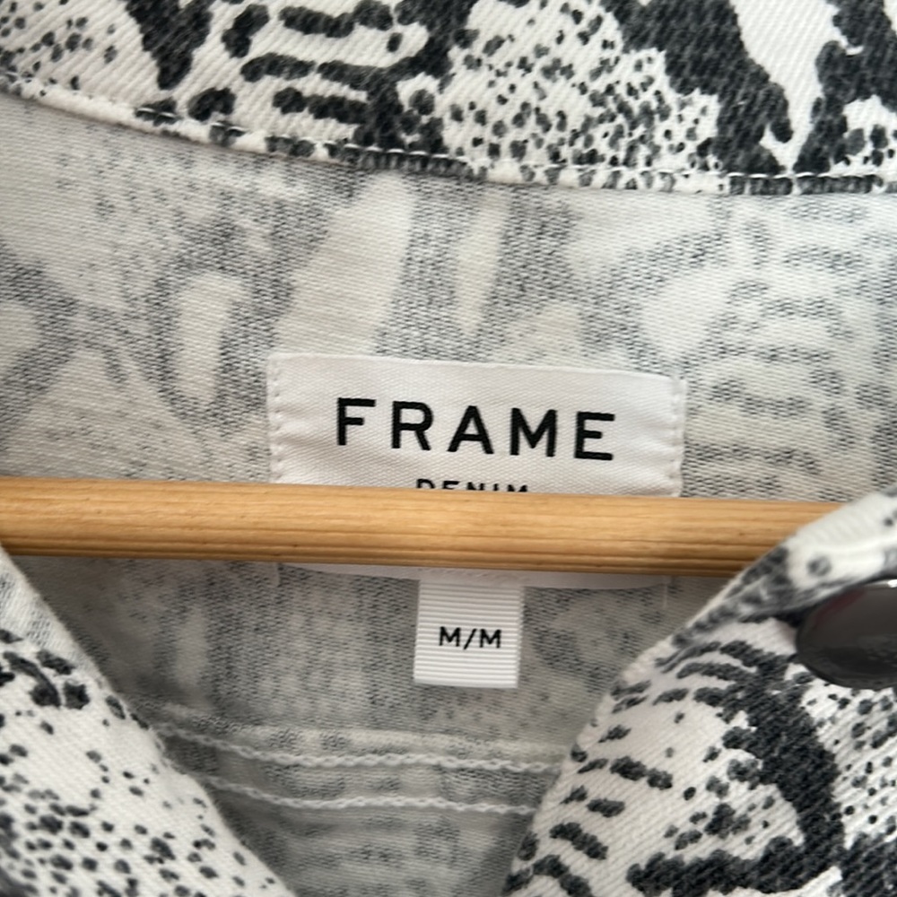 Frame Denim “gris multi” python jacket - Picture 5 of 9